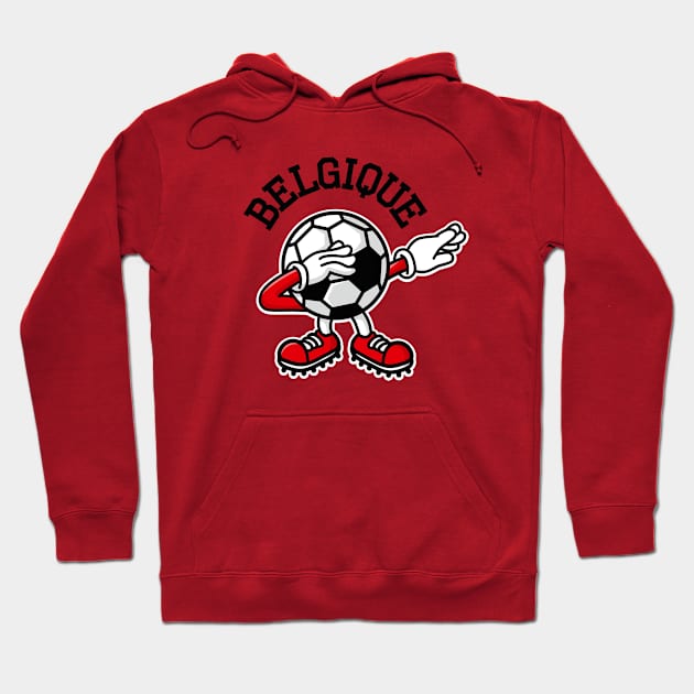 Belgique Belgium dab dabbing soccer football Hoodie by LaundryFactory